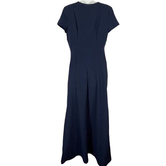 Show Me Your Mumu Womens Navy Fit & Flare V-Neck Mermaid Formal Maxi Dress sz M - Picture 14 of 15